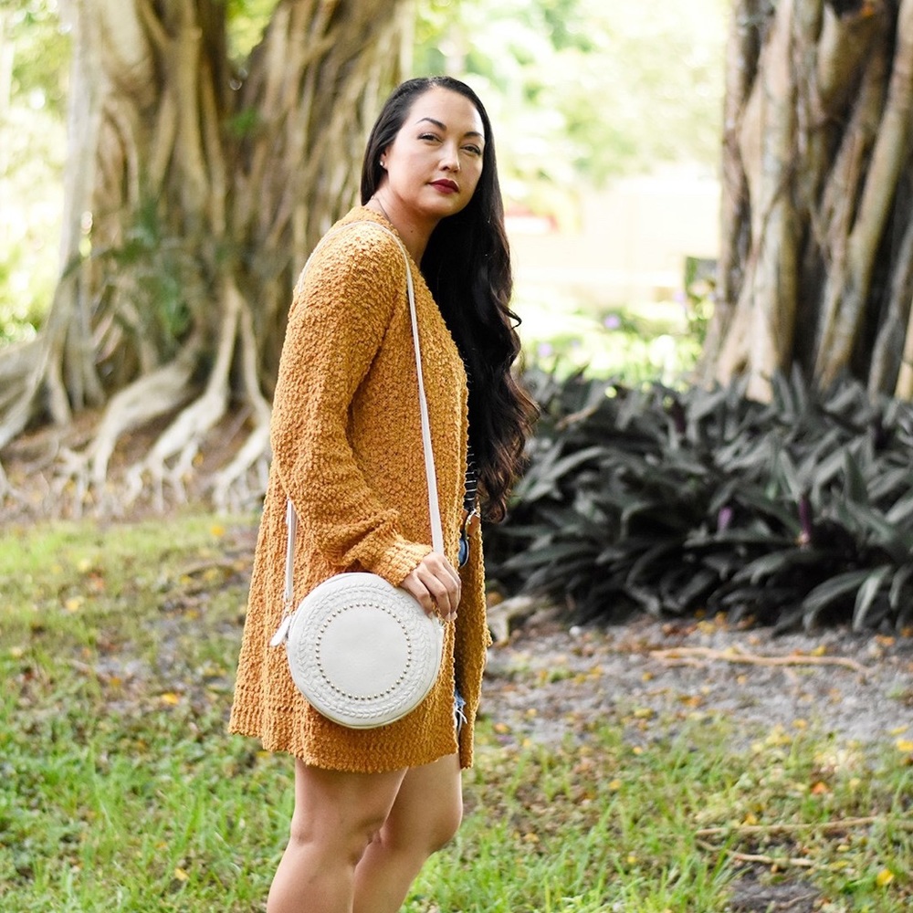 Mustard Popcorn Cardigan - Picture 2 of 4